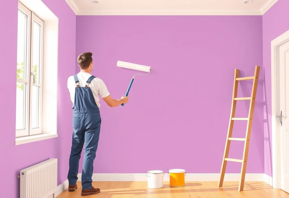 Peintre Parempuyre 33290 en intervention sur un chantier